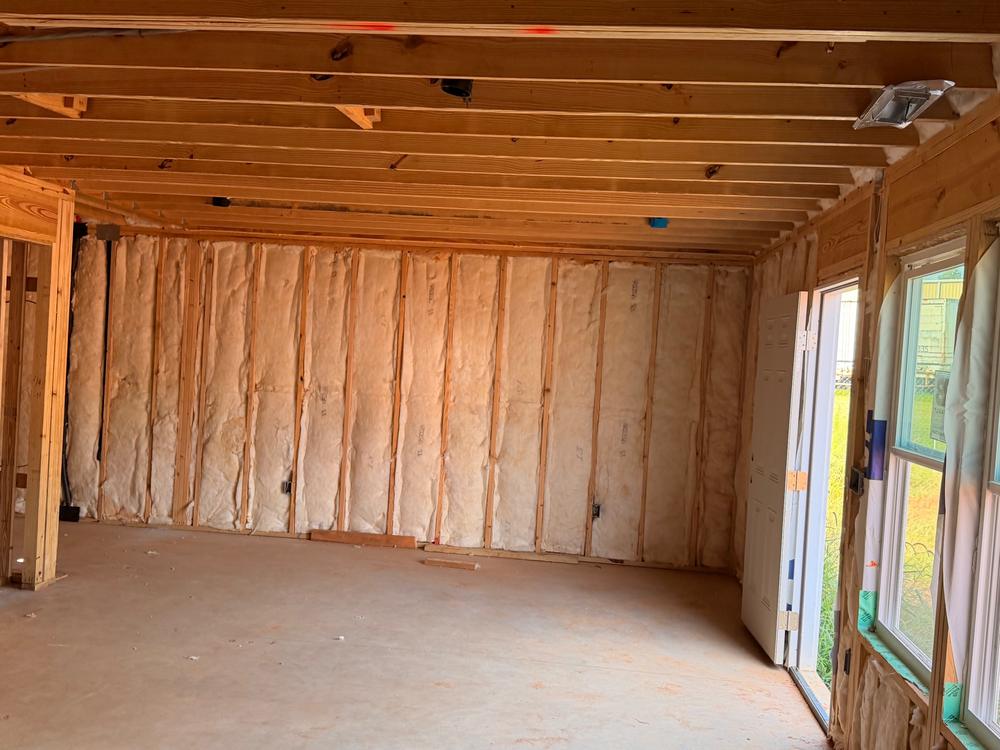Insulation installed on an IRC Homes job