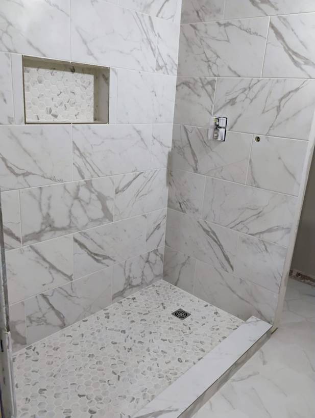 Tile installed on an IRC Homes job
