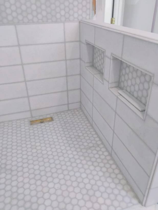 Tile installed on an IRC Homes job