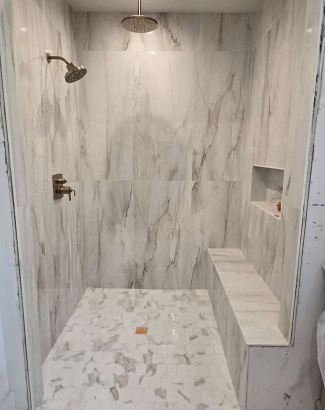 Tile installed on an IRC Homes job