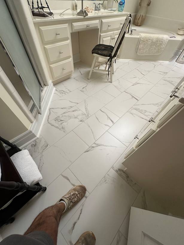 Tile installed on an IRC Homes job