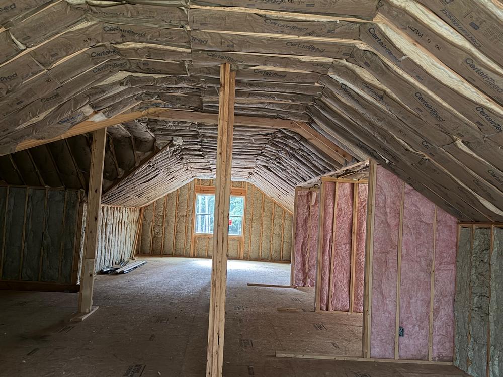 Insulation installed on an IRC Homes job