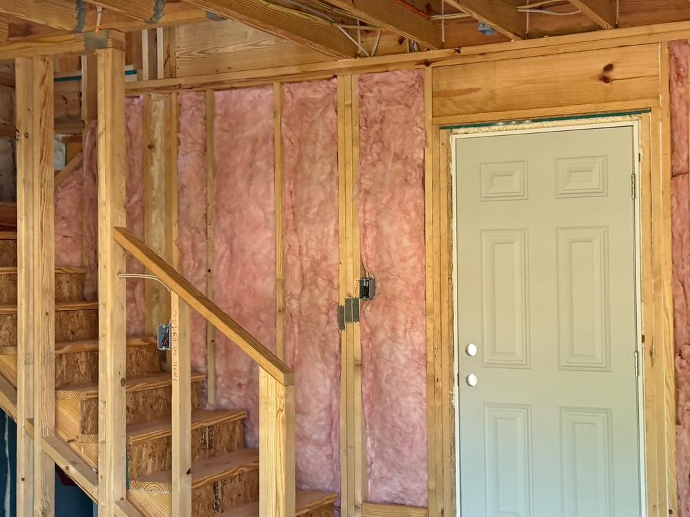Insulation installed on an IRC Homes job