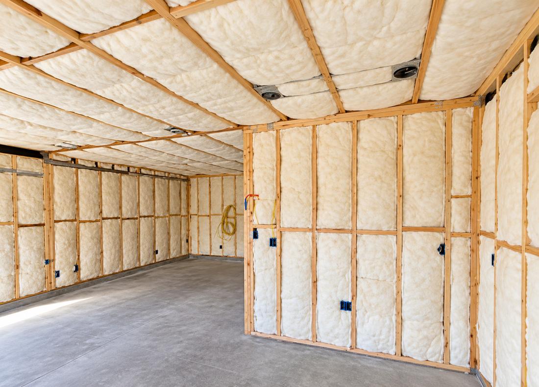 Insulation installed on an IRC Homes job