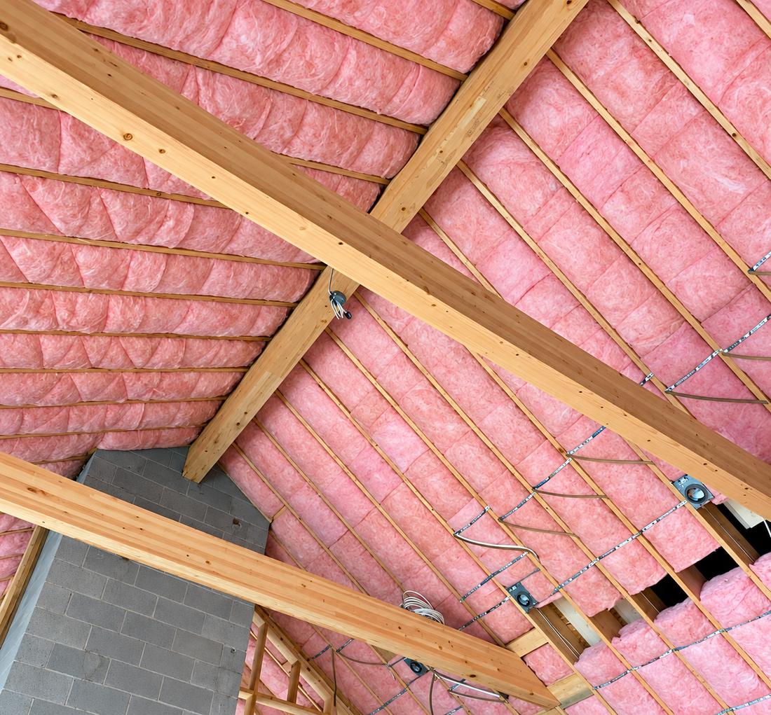 Insulation installed on an IRC Homes job